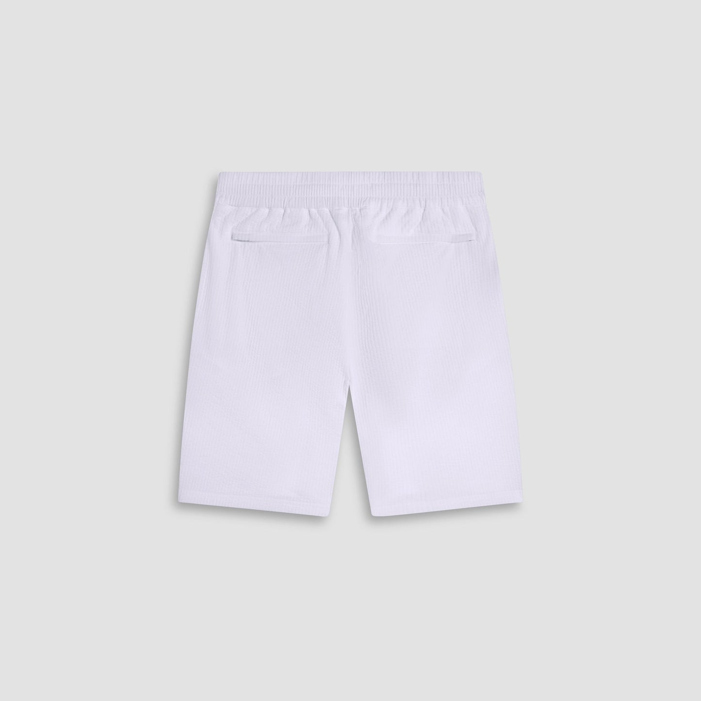 Bugatchi Seersucker Crinkled Shorts White