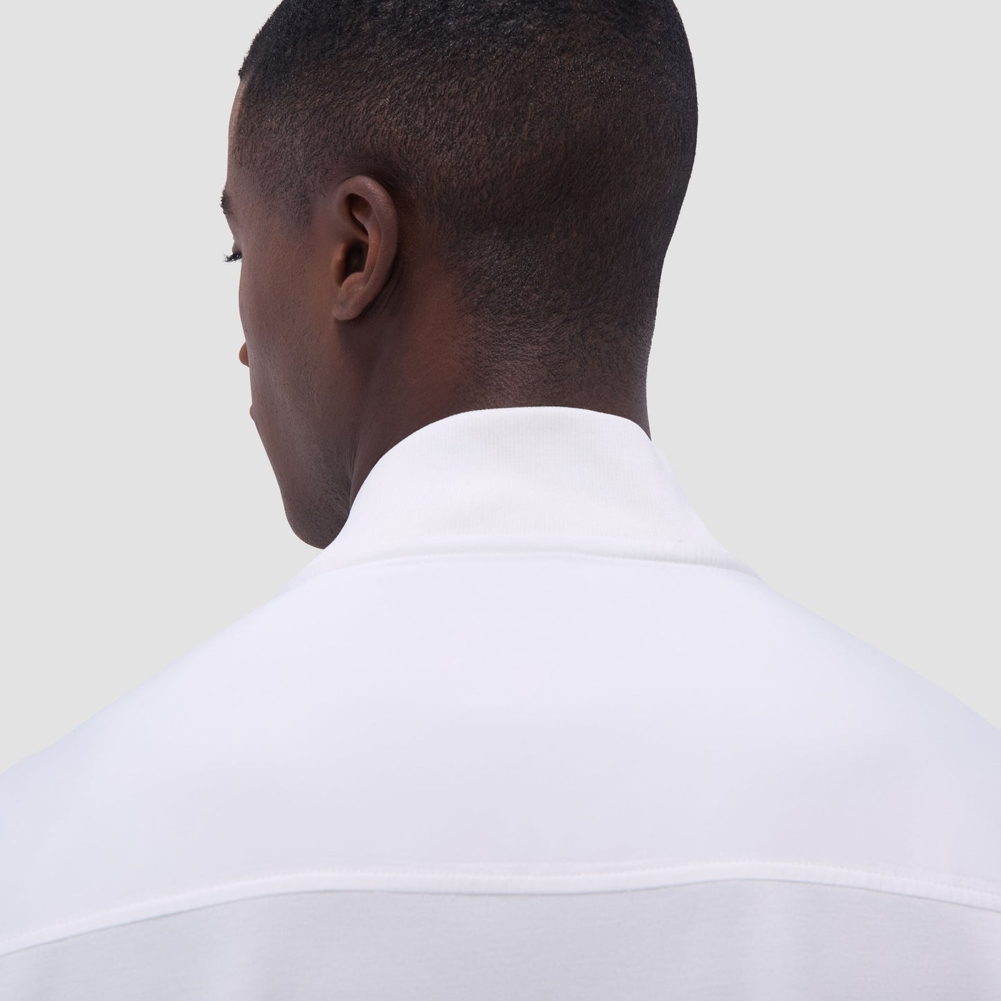Bugatchi Soft Touch™ Solid Bomber Jacket Chalk