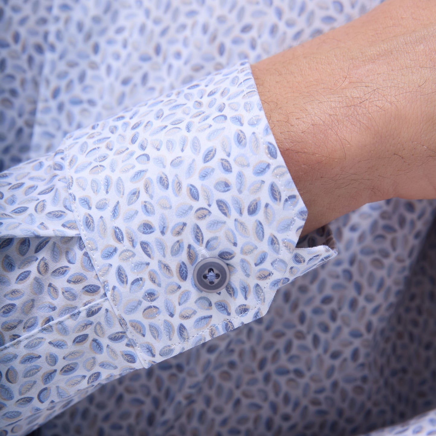 Bugatchi James Abstract OoohCotton® Shirt Almond