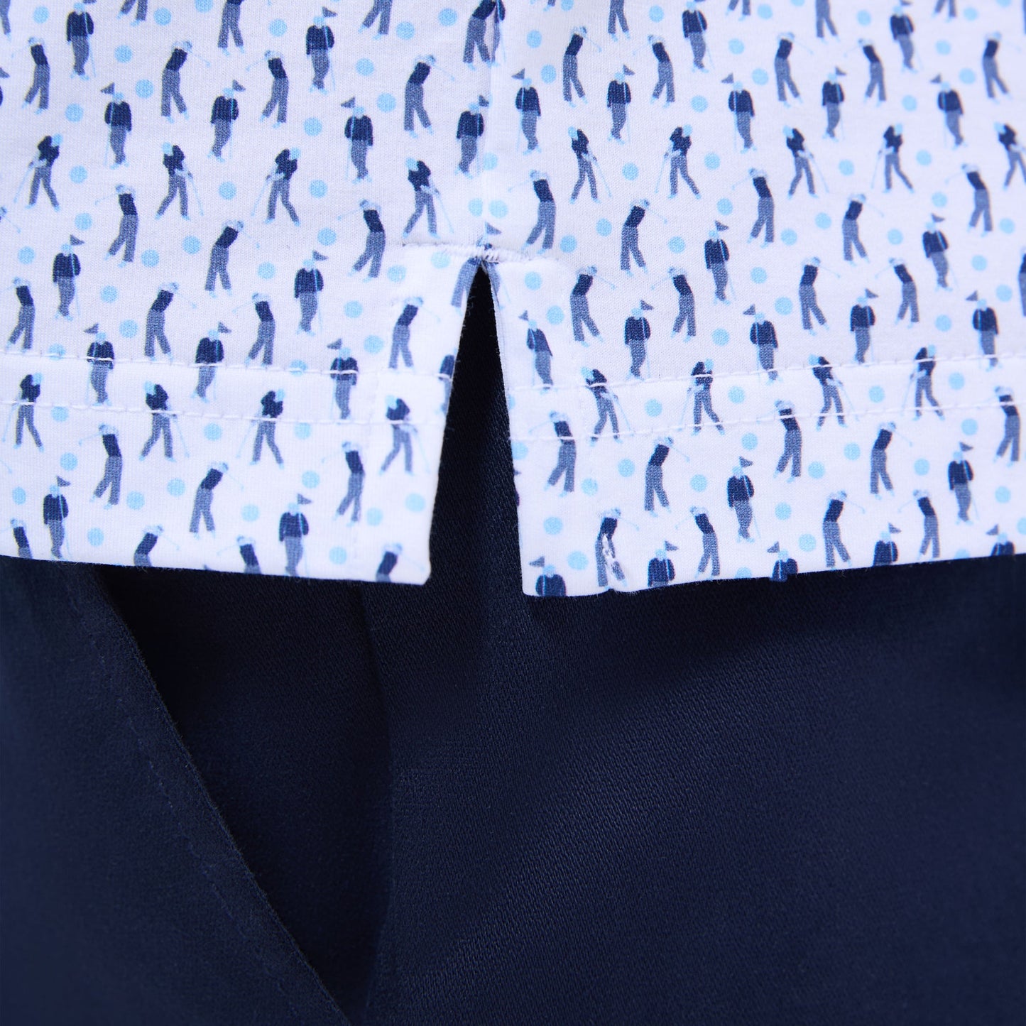 Bugatchi Victor Golfer OoohCotton® Polo Shirt Ice