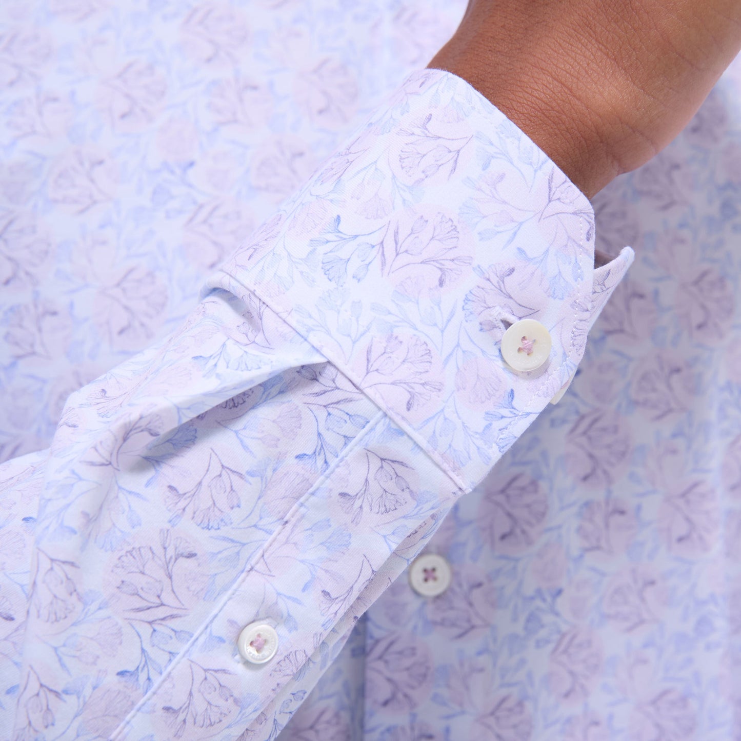 Bugatchi James Floral OoohCotton® Shirt Dusty Pink