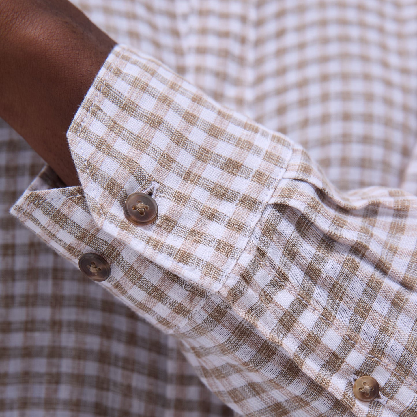 Bugatchi Karl Gingham Shirt Olive