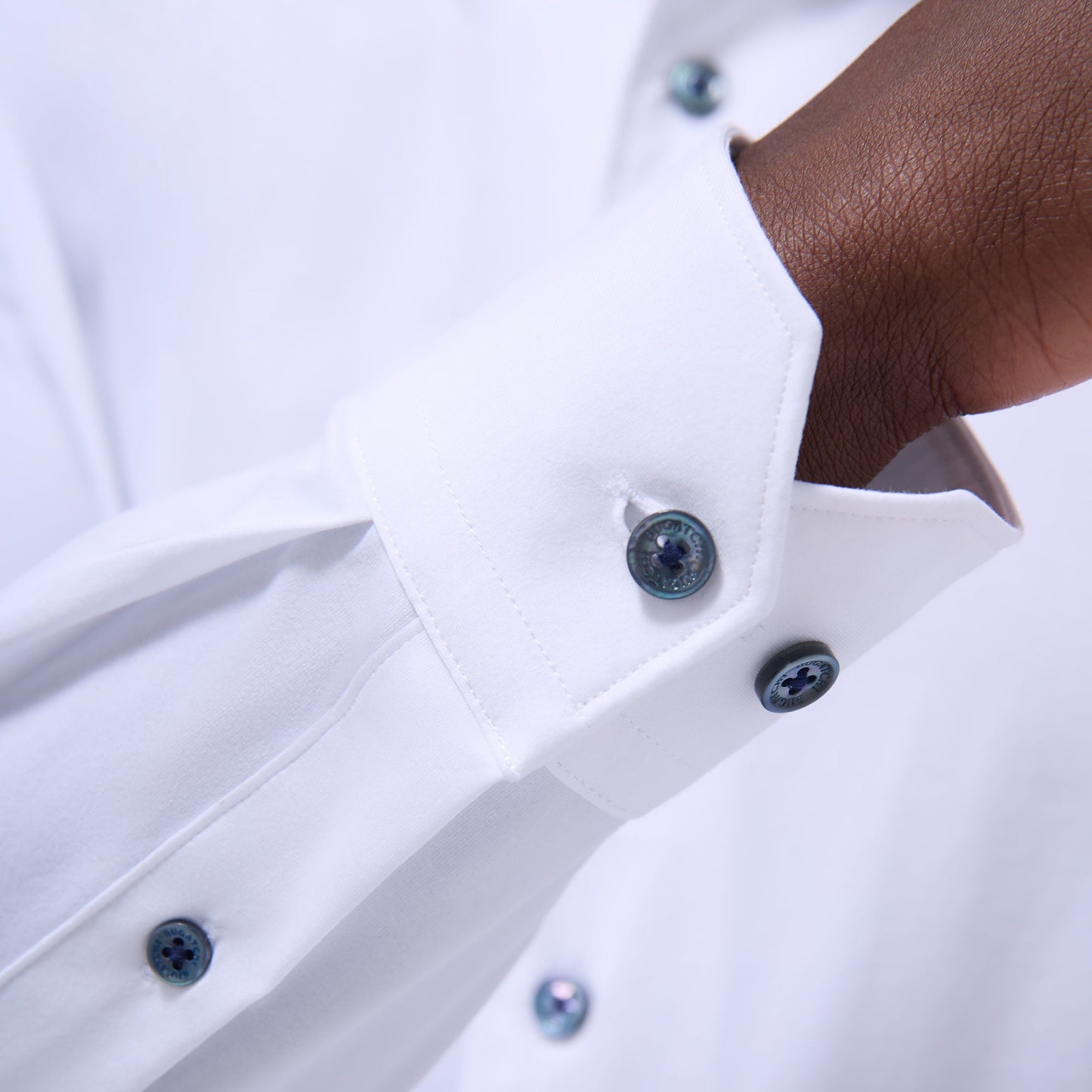 Bugatchi Devon Solid OoohCotton® Shirt White