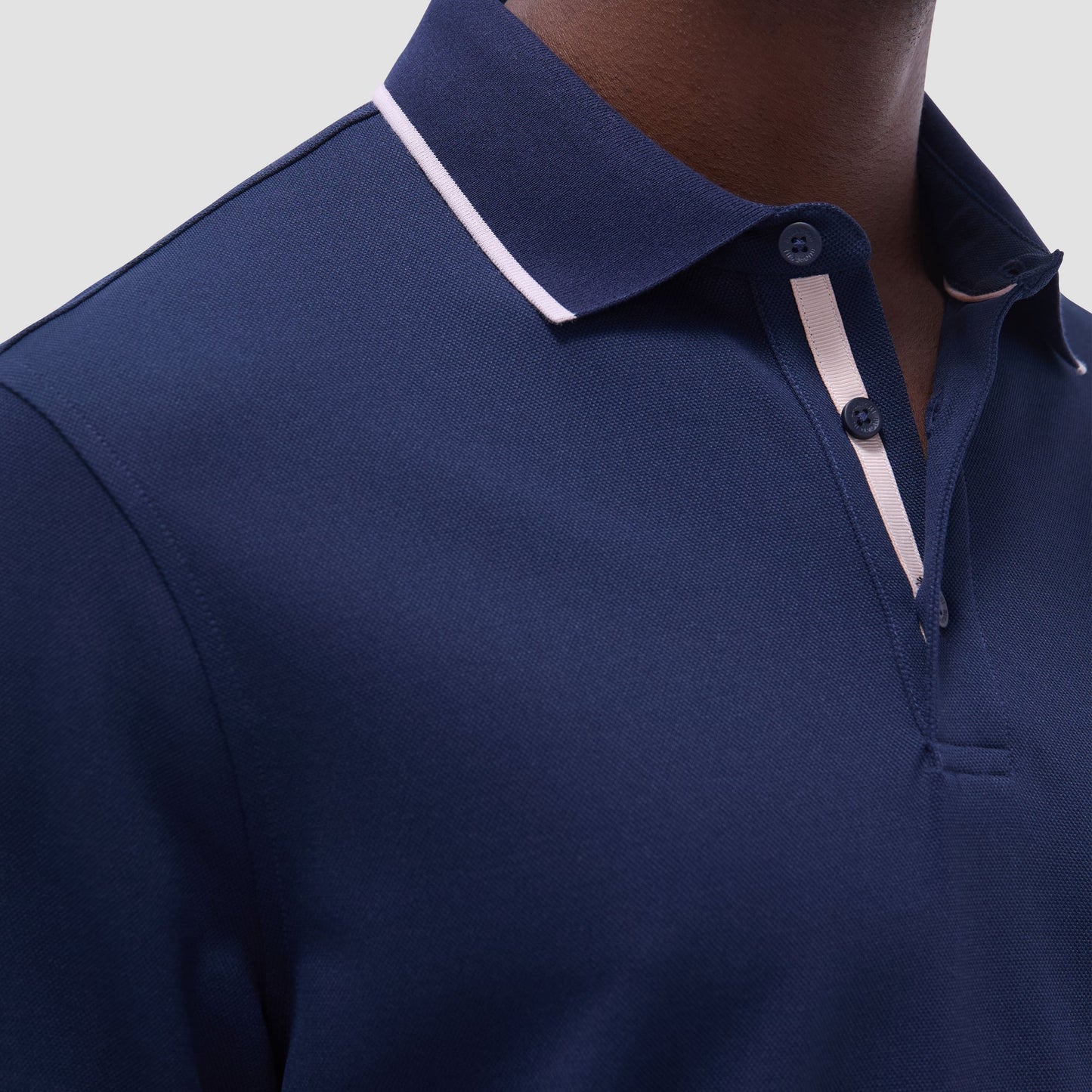 Bugatchi Pique Polo Shirt Navy