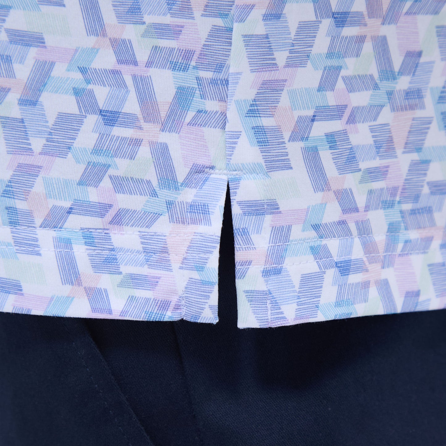 Bugatchi Victor Geometric OoohCotton® Polo Shirt Pink