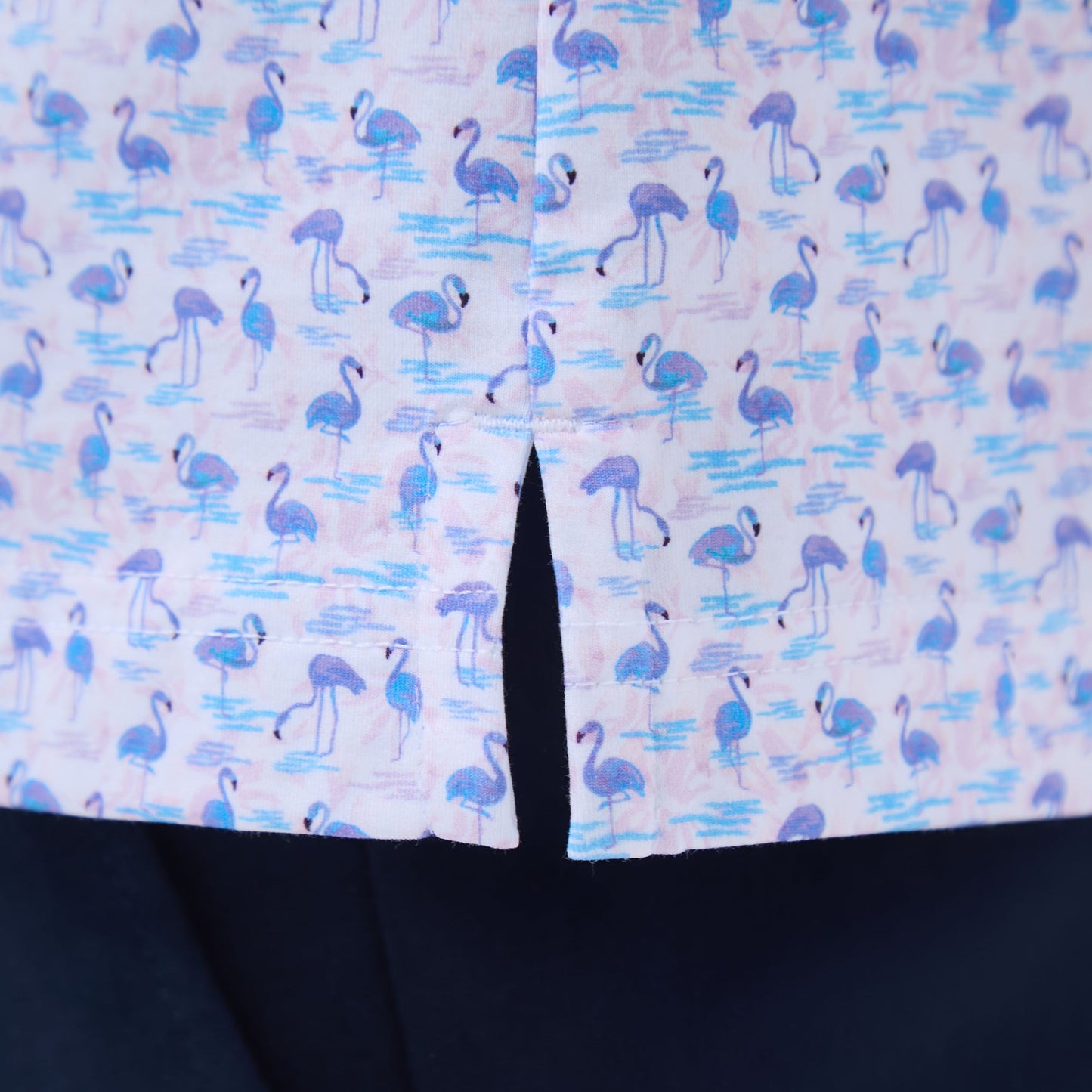Bugatchi Victor Flamingo OoohCotton® Polo Shirt Pink