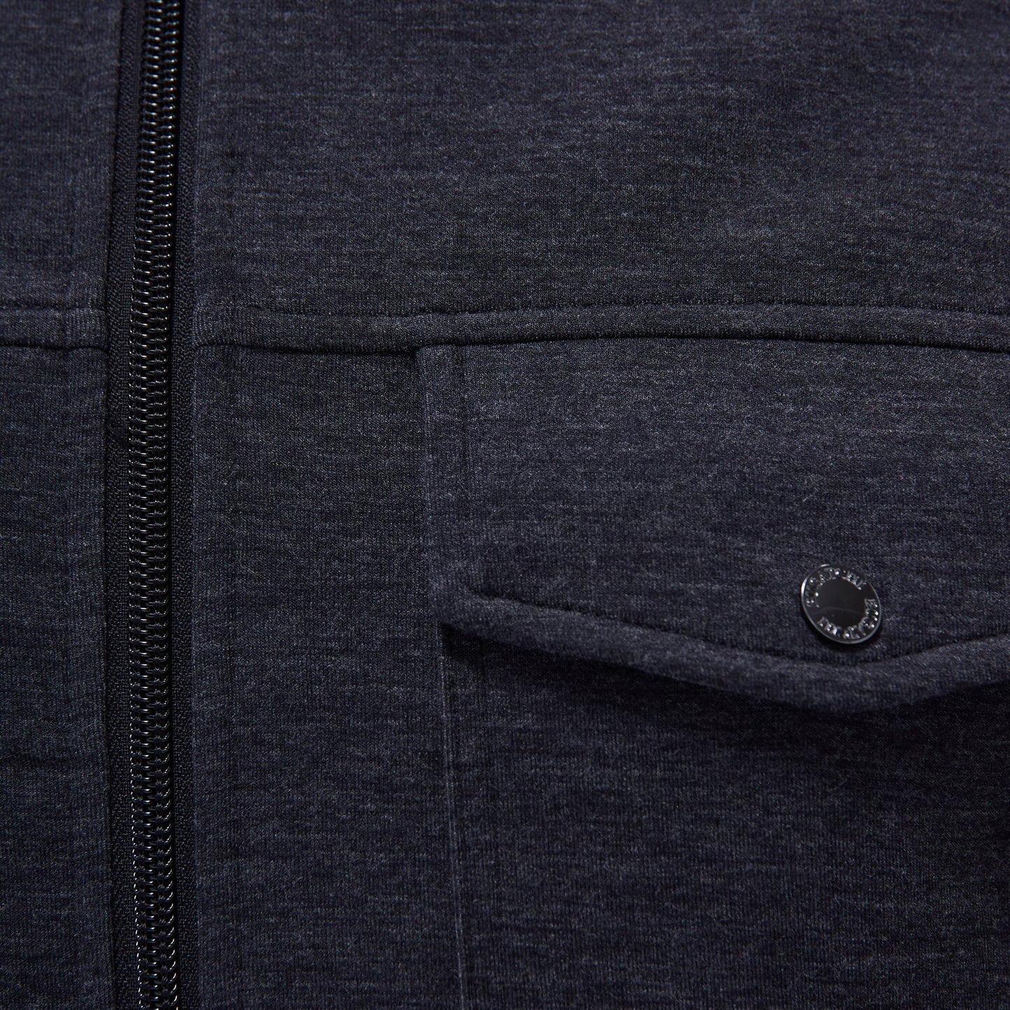 Bugatchi Soft Touch™ Heather Shirt Jacket Black