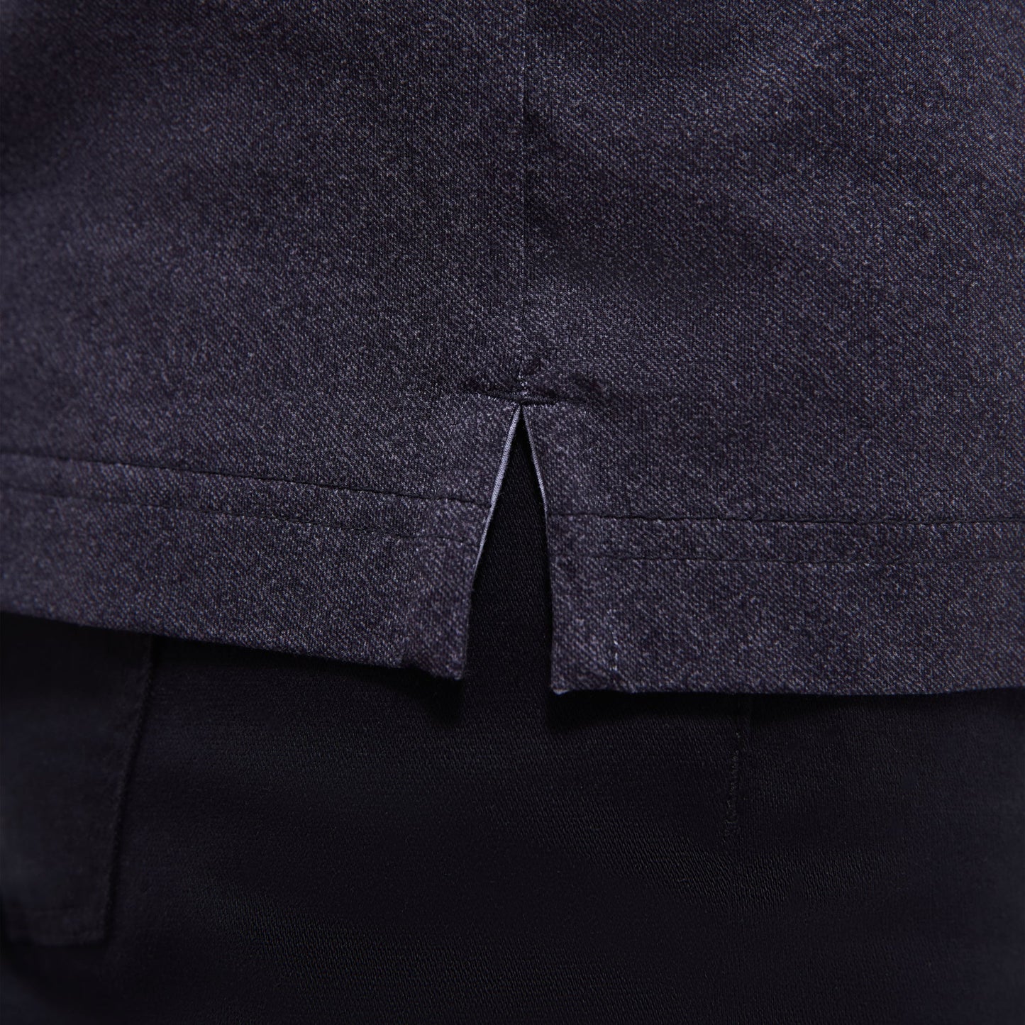 Bugatchi Vincent Double-Sided Solid OoohCotton® Polo Shirt Black