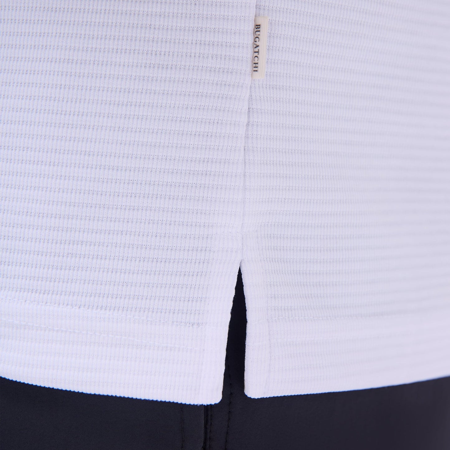 Bugatchi Oscar Ottoman Polo Shirt White