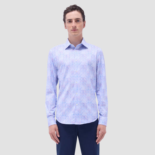 Bugatchi James Floral OoohCotton® Shirt Pink