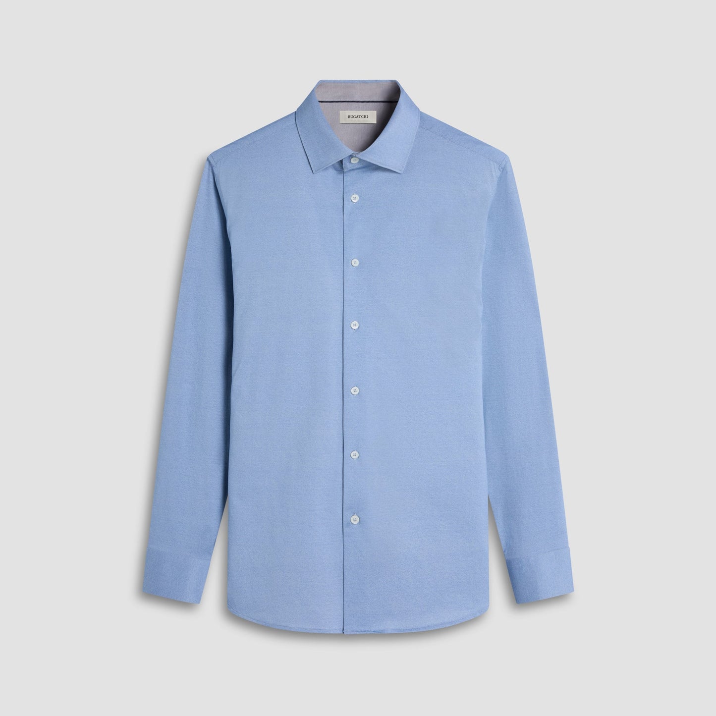 Bugatchi Jimmy Double-Sided Solid OoohCotton® Shirt Air Blue