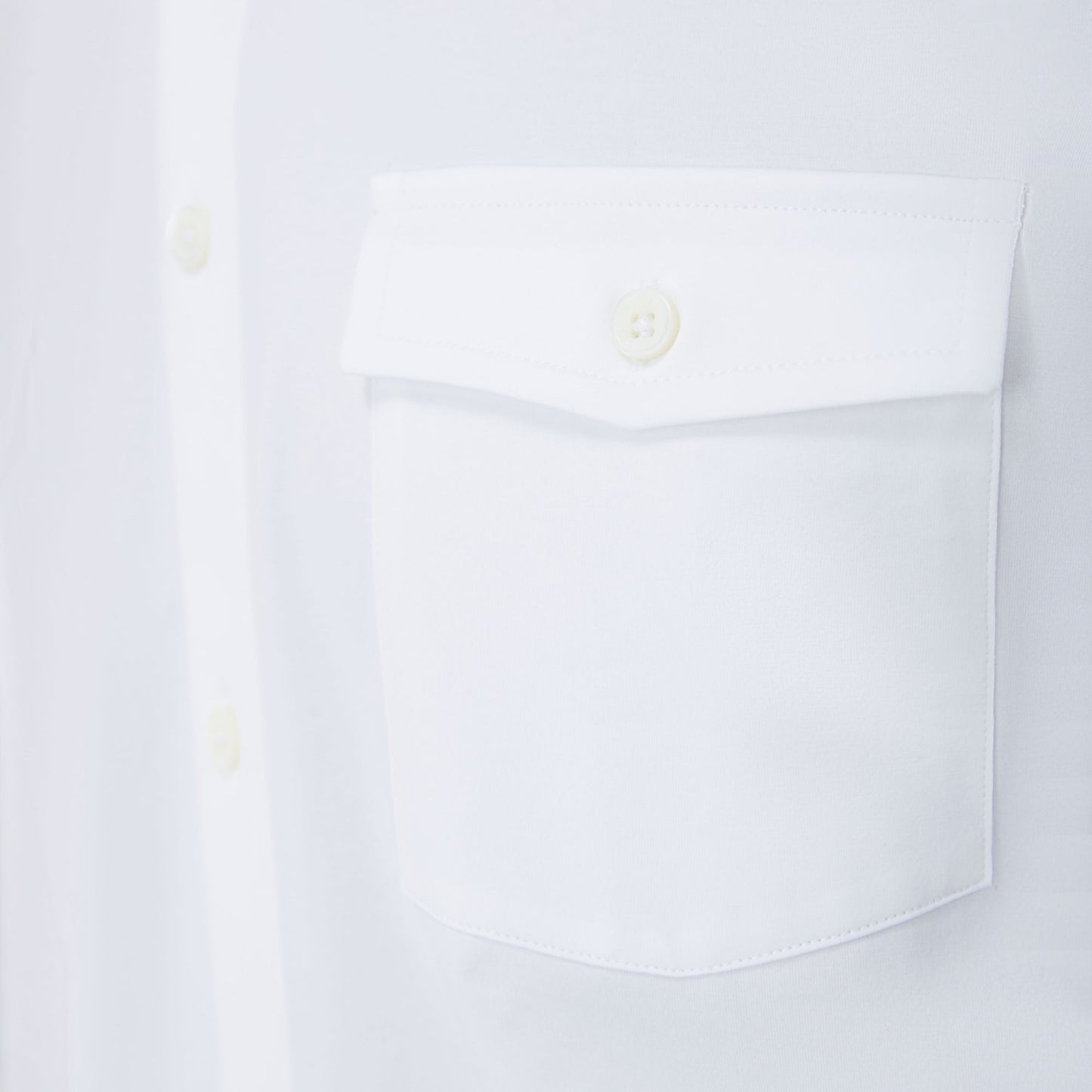 Bugatchi Peter Solid OoohCotton® Short Sleeve Shirt White