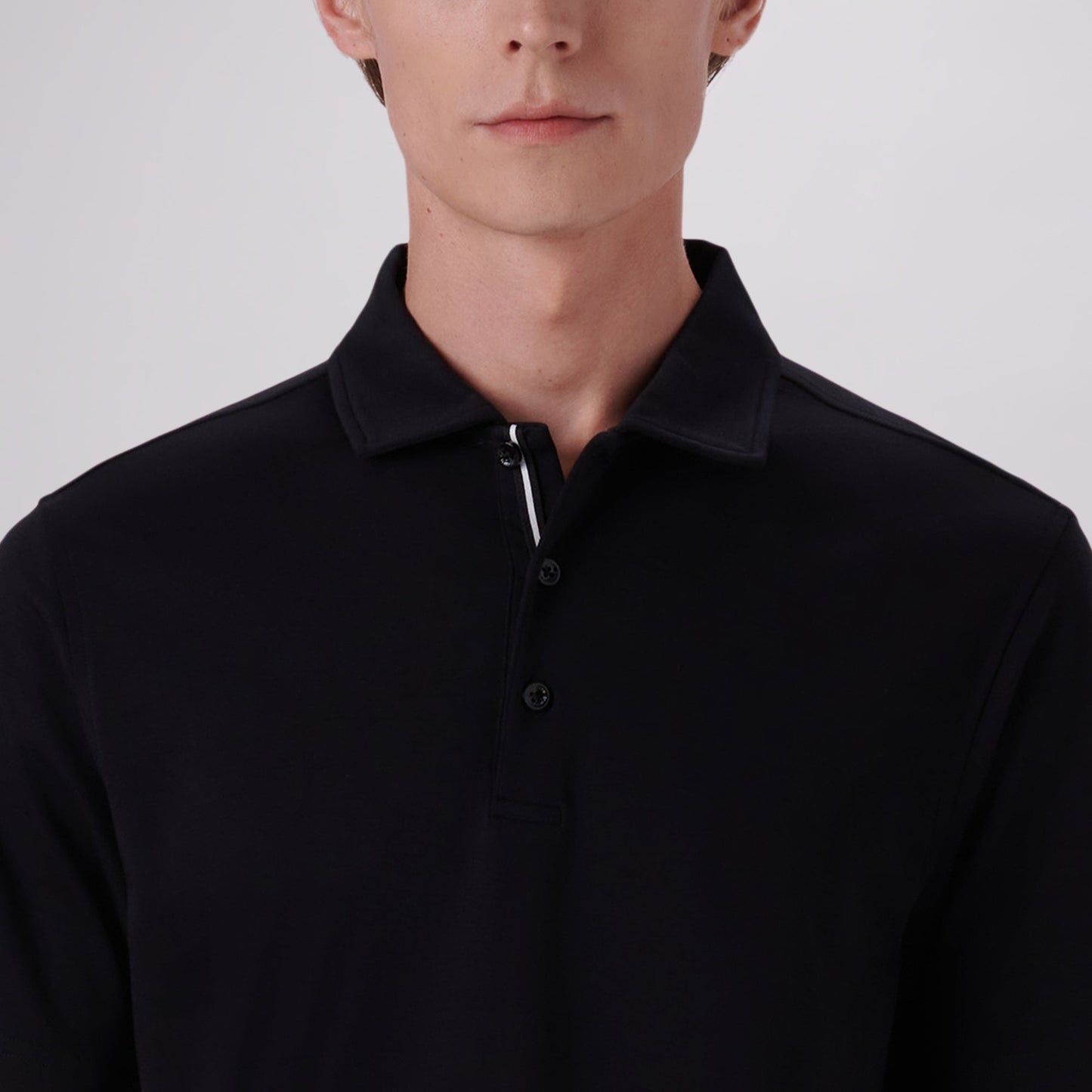 Bugatchi Hendrix Solid Polo Shirt Black