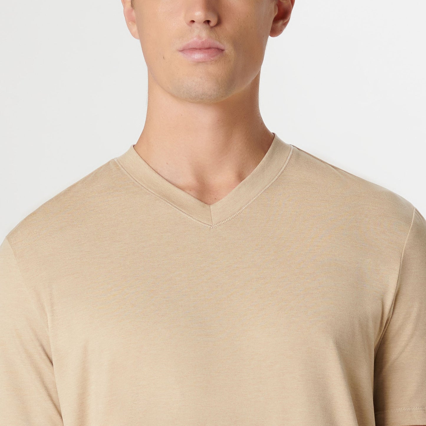 Bugatchi UV50 Performance T-Shirt Sand
