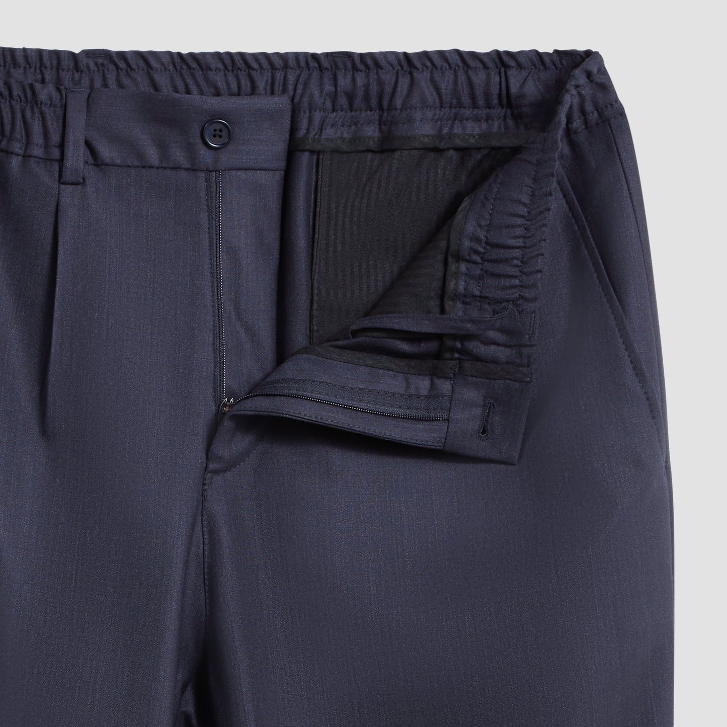 Bugatchi Stretch Wool Travel Dress Pants Navy