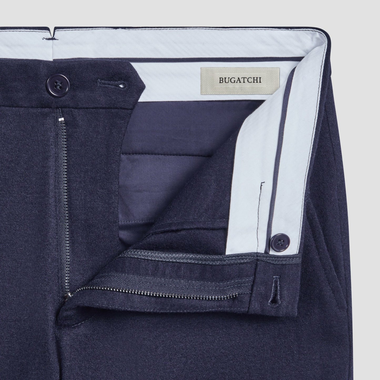 Bugatchi Wool Blend Knit Dress Pants Navy