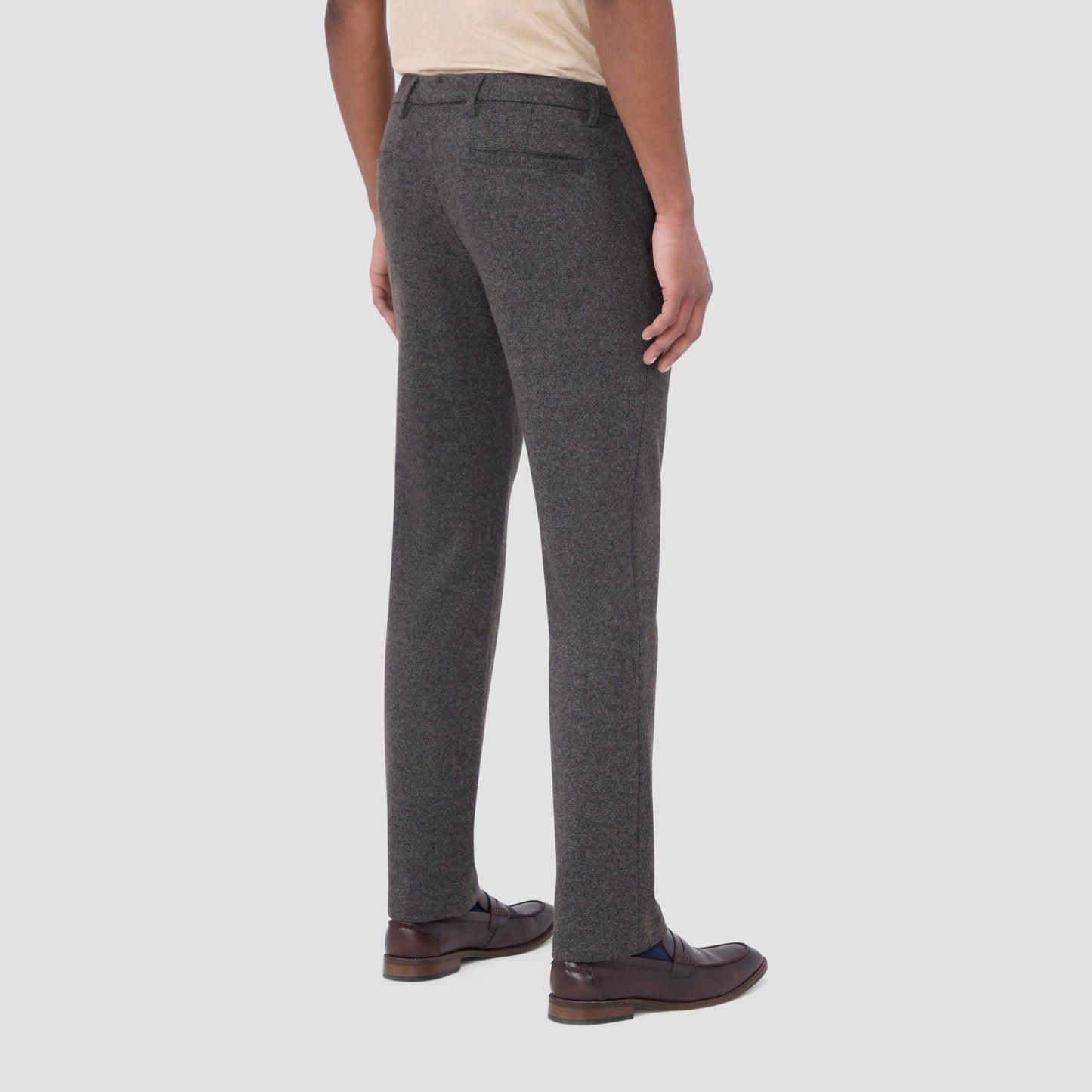 Bugatchi Wool Blend Knit Dress Pants Zinc
