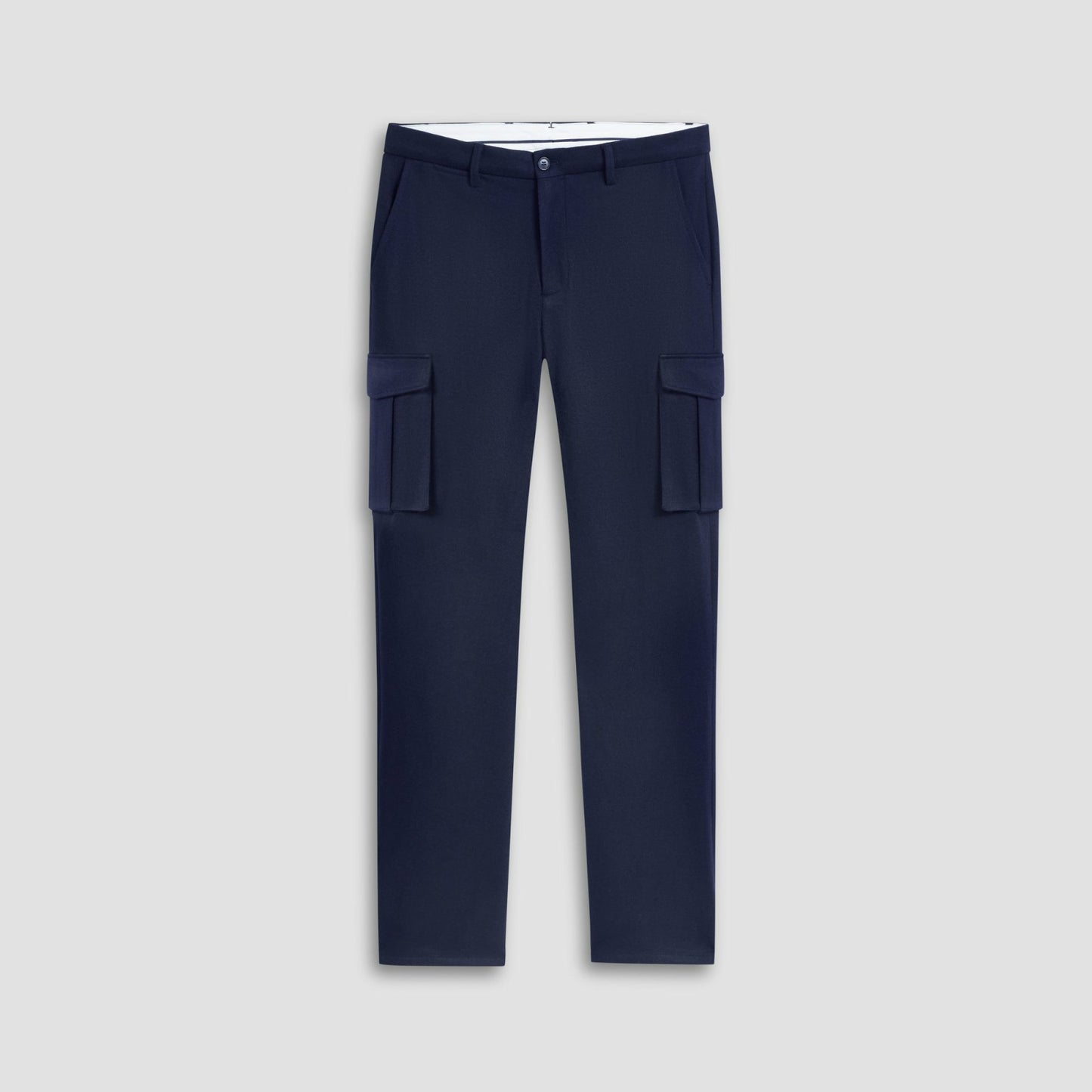 Bugatchi Wool Blend Knit Cargo Pants Navy