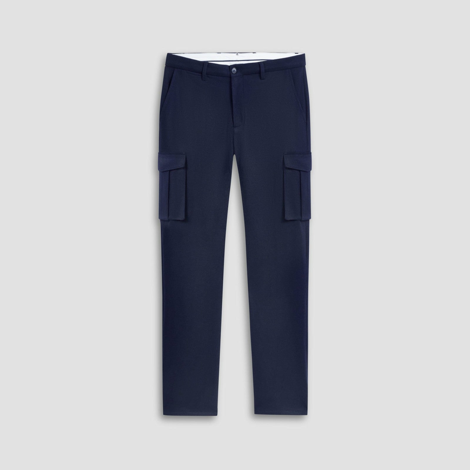 Bugatchi Wool Blend Knit Cargo Pants Navy