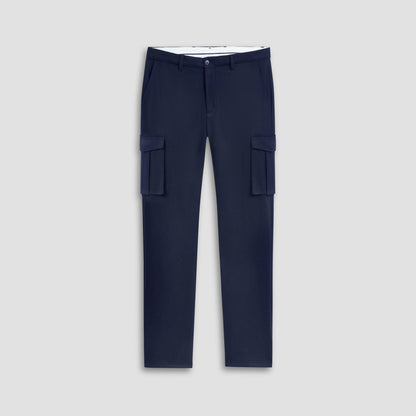 Bugatchi Wool Blend Knit Cargo Pants Navy