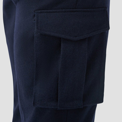 Bugatchi Wool Blend Knit Cargo Pants Navy