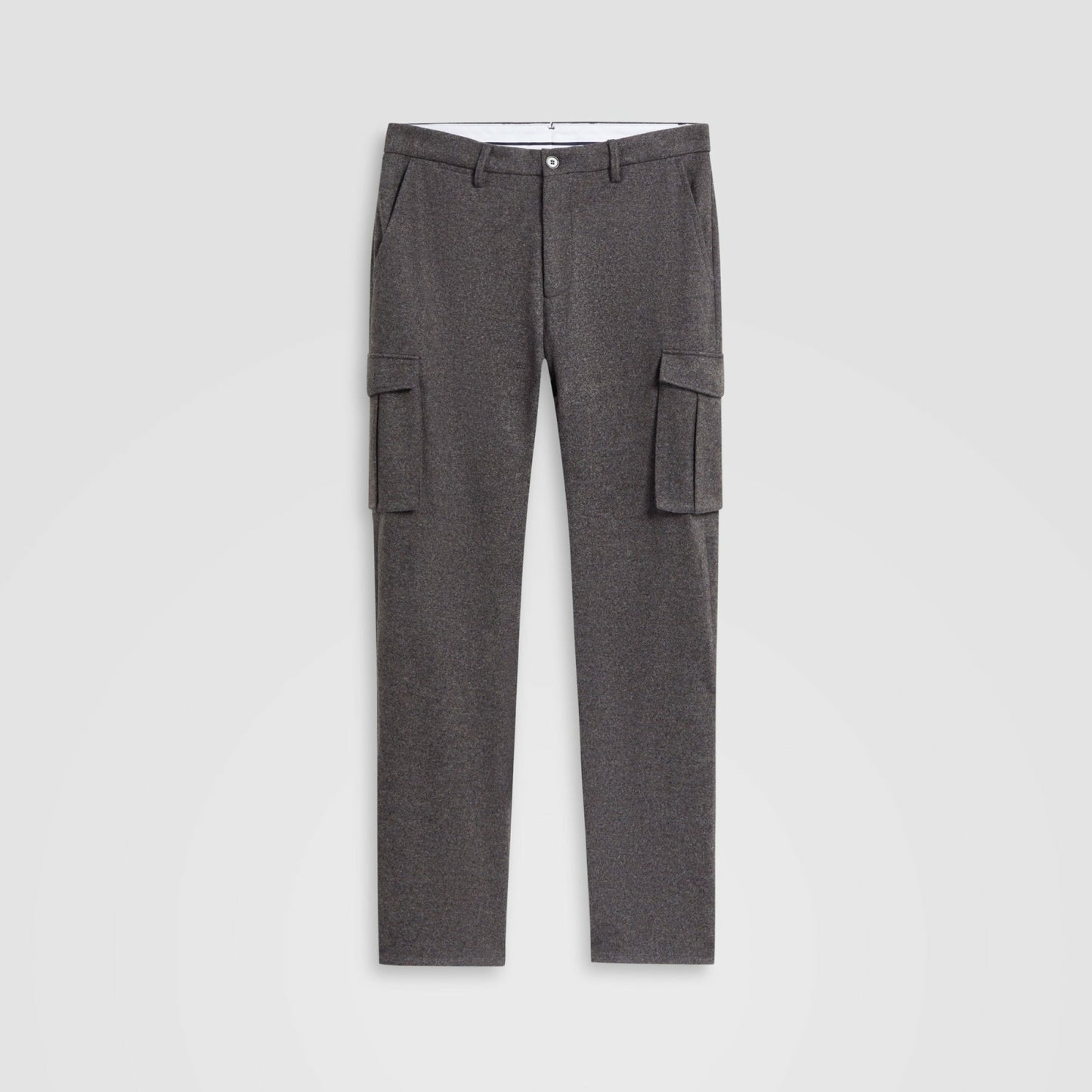 Bugatchi Wool Blend Knit Cargo Pants Zinc