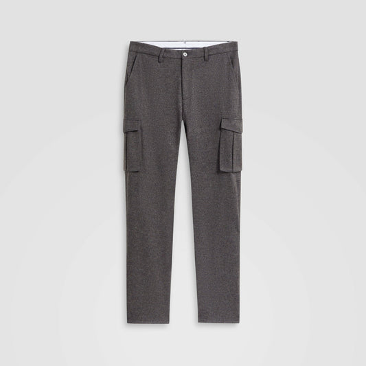 Bugatchi Wool Blend Knit Cargo Pants Zinc