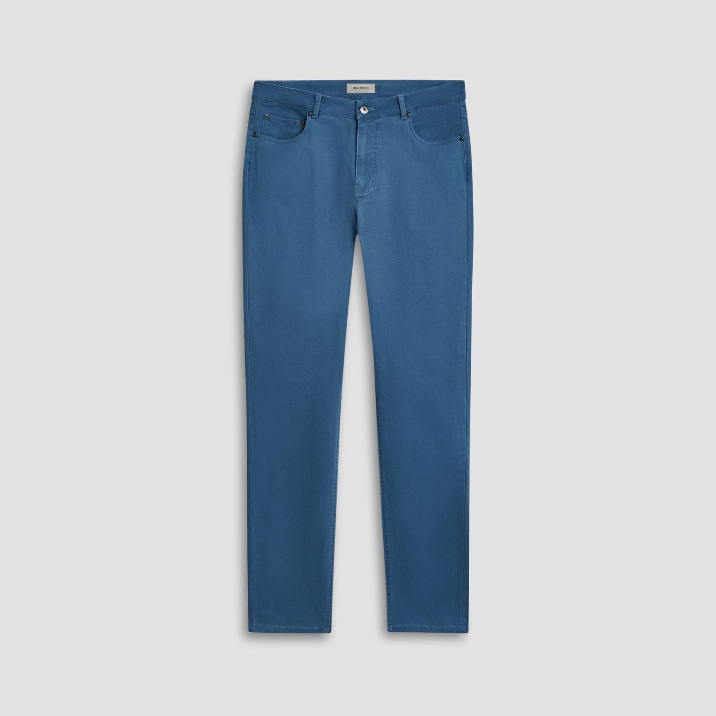 Bugatchi Preston Micro Basketweave Printed Five-Pocket Pants Cobalt