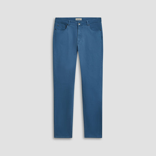 Bugatchi Preston Micro Basketweave Printed Five-Pocket Pants Cobalt