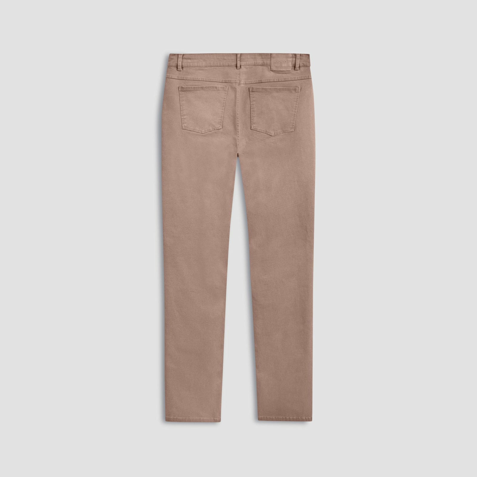 Bugatchi Preston Micro Basketweave Printed Five-Pocket Pants Caramel