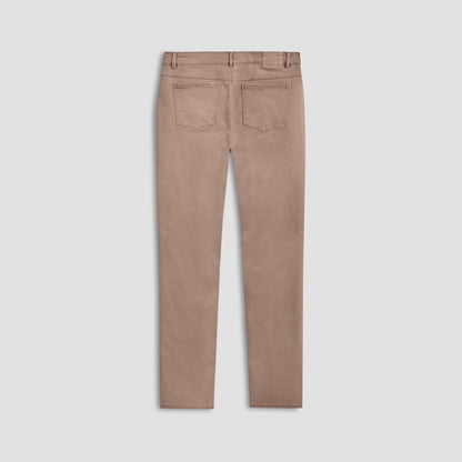 Bugatchi Preston Micro Basketweave Printed Five-Pocket Pants Caramel