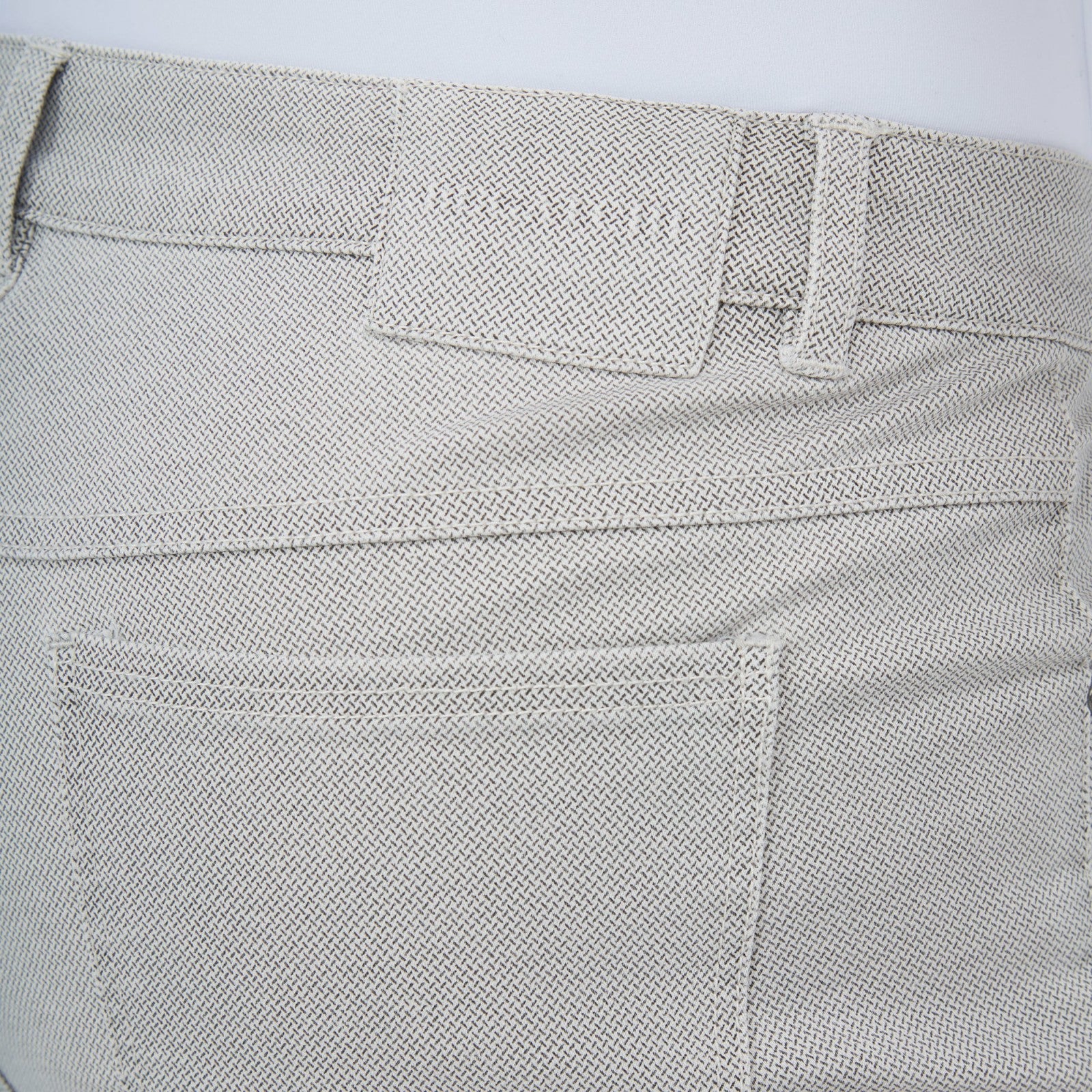 Bugatchi Preston Micro Basketweave Printed Five-Pocket Pants Stone