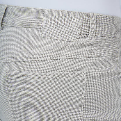 Bugatchi Preston Micro Basketweave Printed Five-Pocket Pants Stone