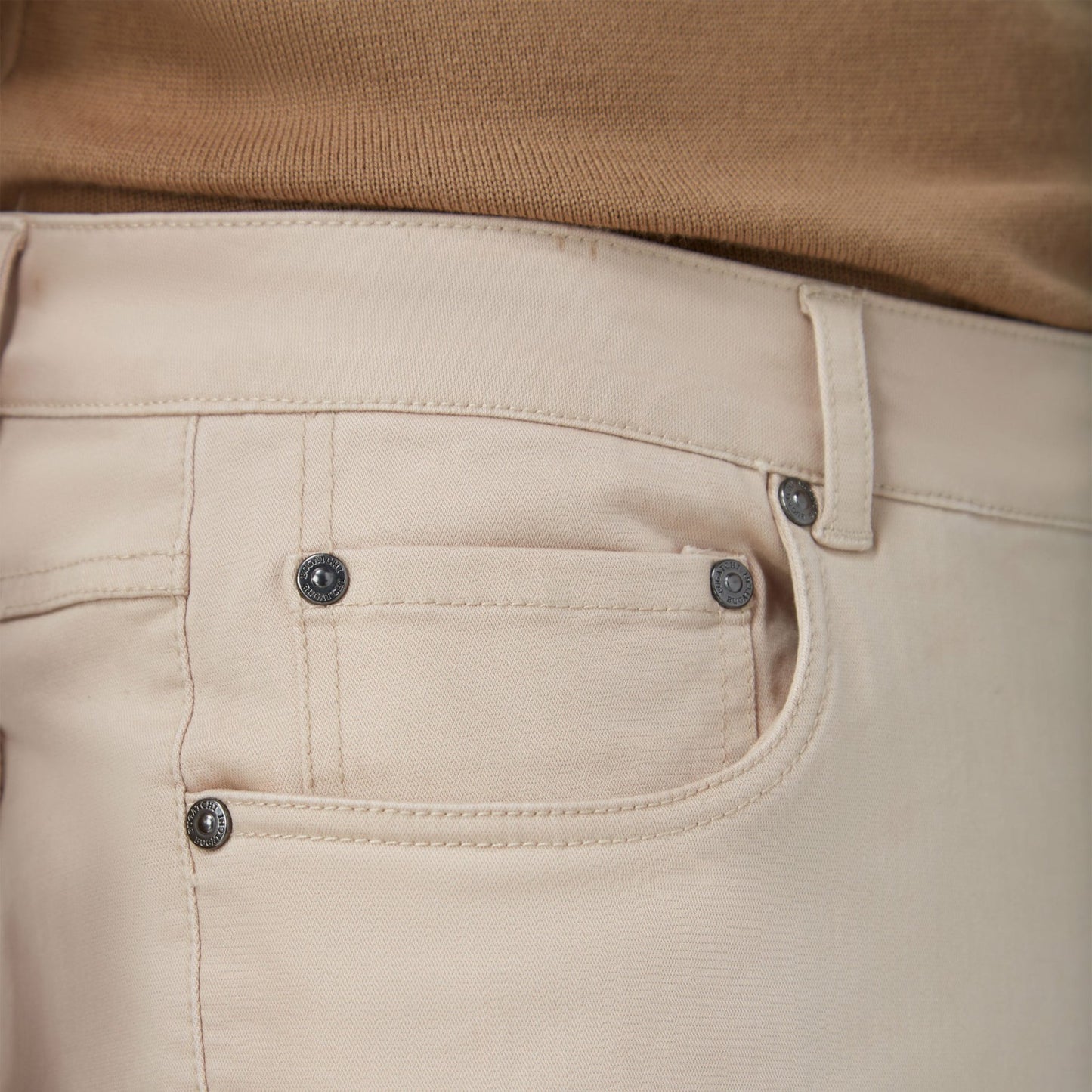 Bugatchi Preston Five-Pocket Pants Desert