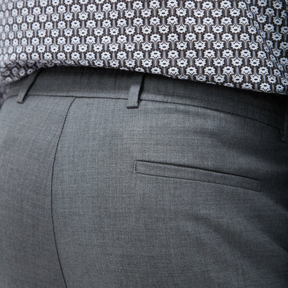 Bugatchi Stretch Wool Travel Dress Pants Zinc