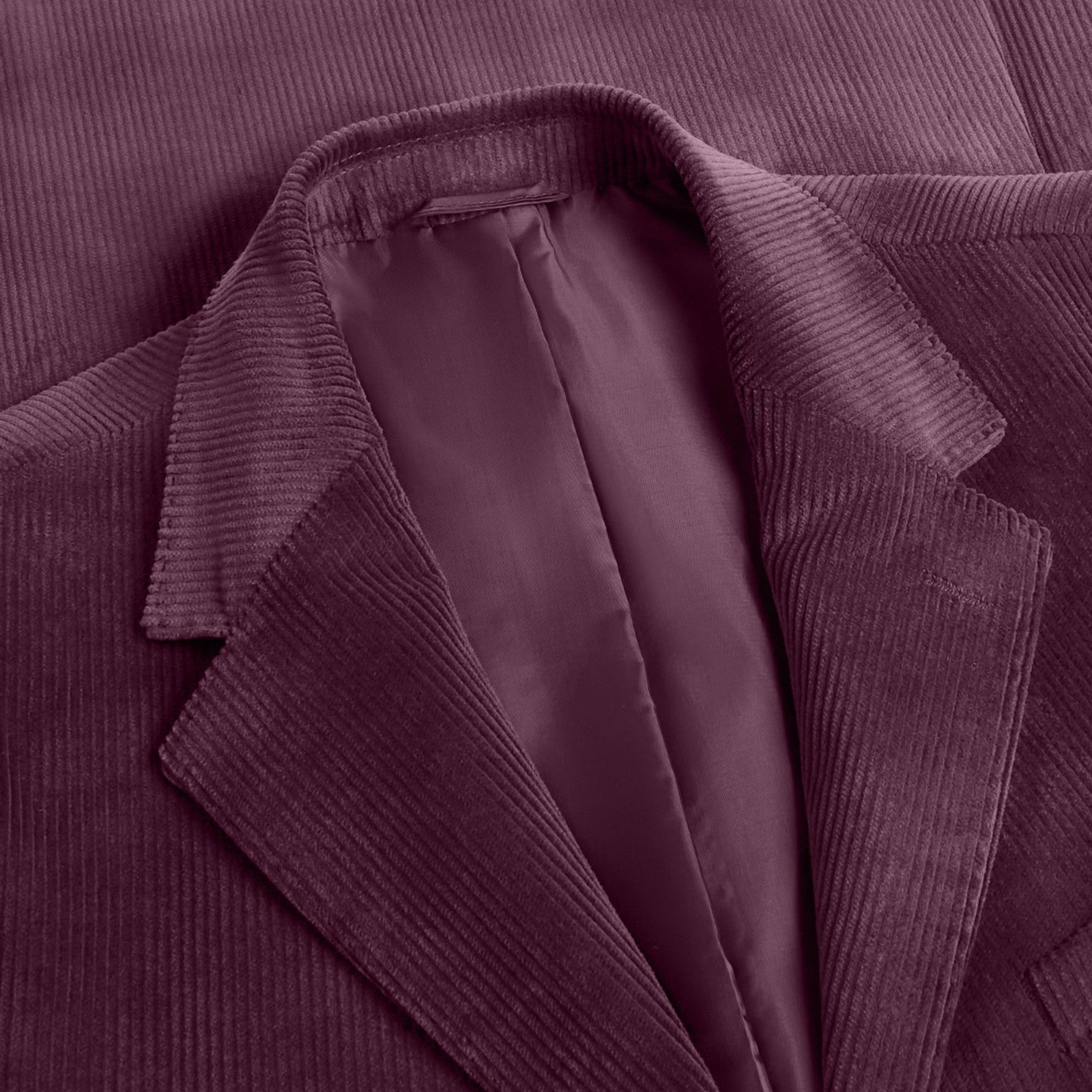 Bugatchi Comfort Stretch Two Button Corduroy Blazer Cabernet