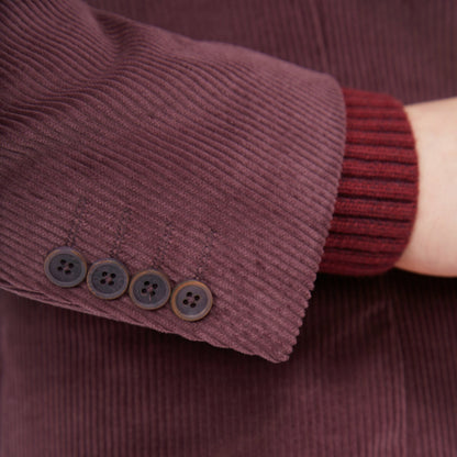 Bugatchi Comfort Stretch Two Button Corduroy Blazer Cabernet