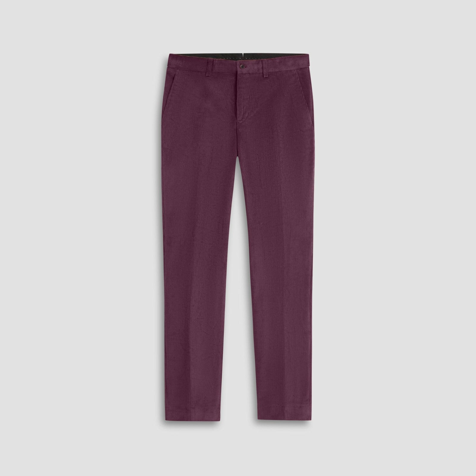 Bugatchi Comfort Stretch Corduroy Dress Pants Cabernet