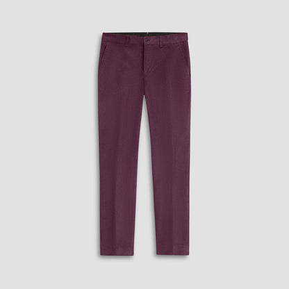 Bugatchi Comfort Stretch Corduroy Dress Pants Cabernet