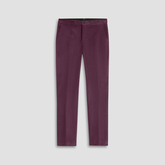Bugatchi Comfort Stretch Corduroy Dress Pants Cabernet