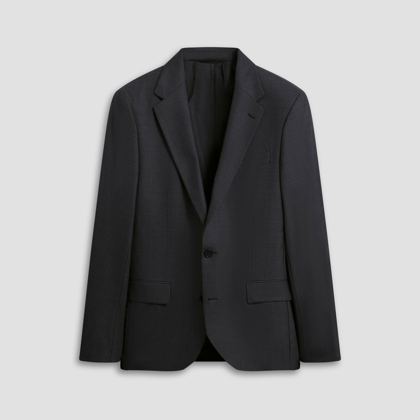 Bugatchi Two Button Stretch Wool Travel Blazer Black