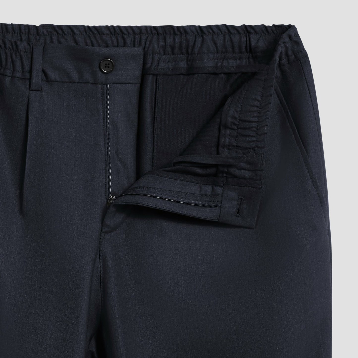 Bugatchi Stretch Wool Travel Dress Pants Black