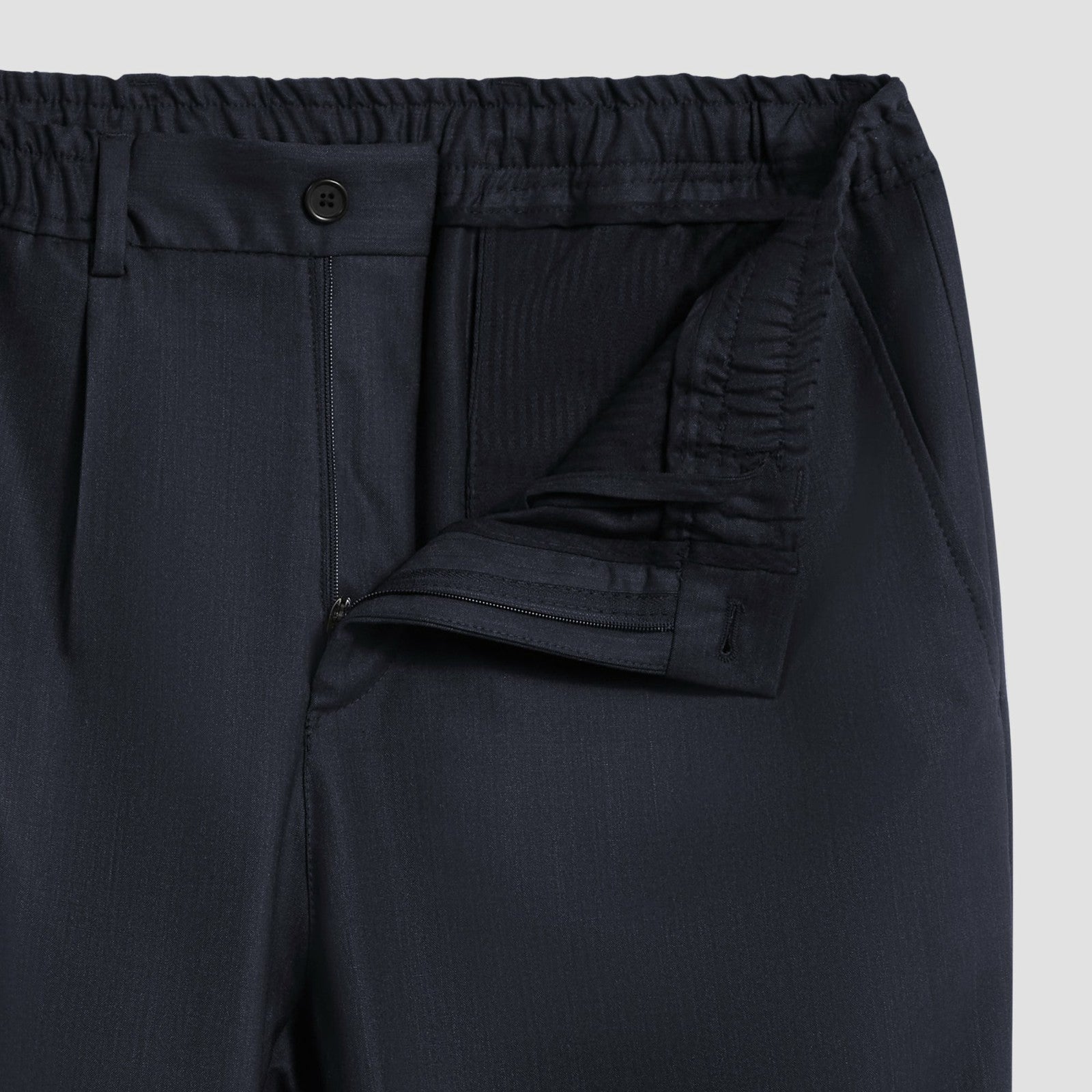 Bugatchi Stretch Wool Travel Dress Pants Black