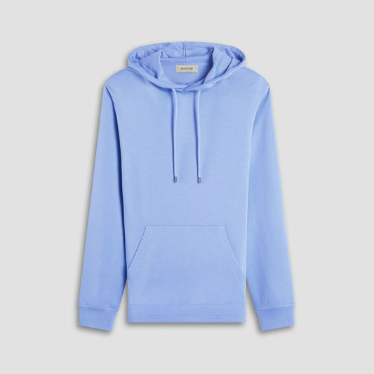 Bugatchi Solid Pullover Hoodie Air Blue