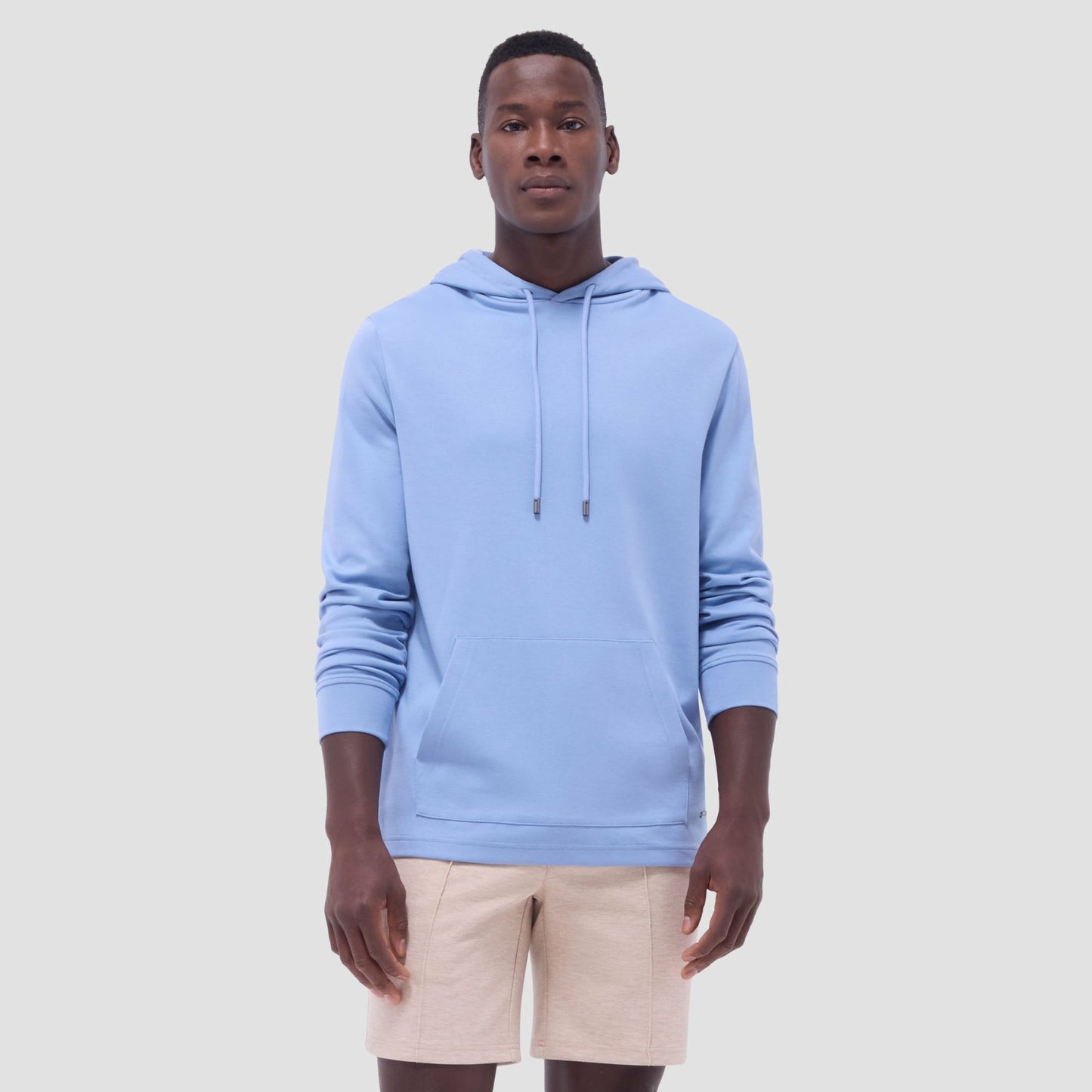 Bugatchi Solid Pullover Hoodie Air Blue