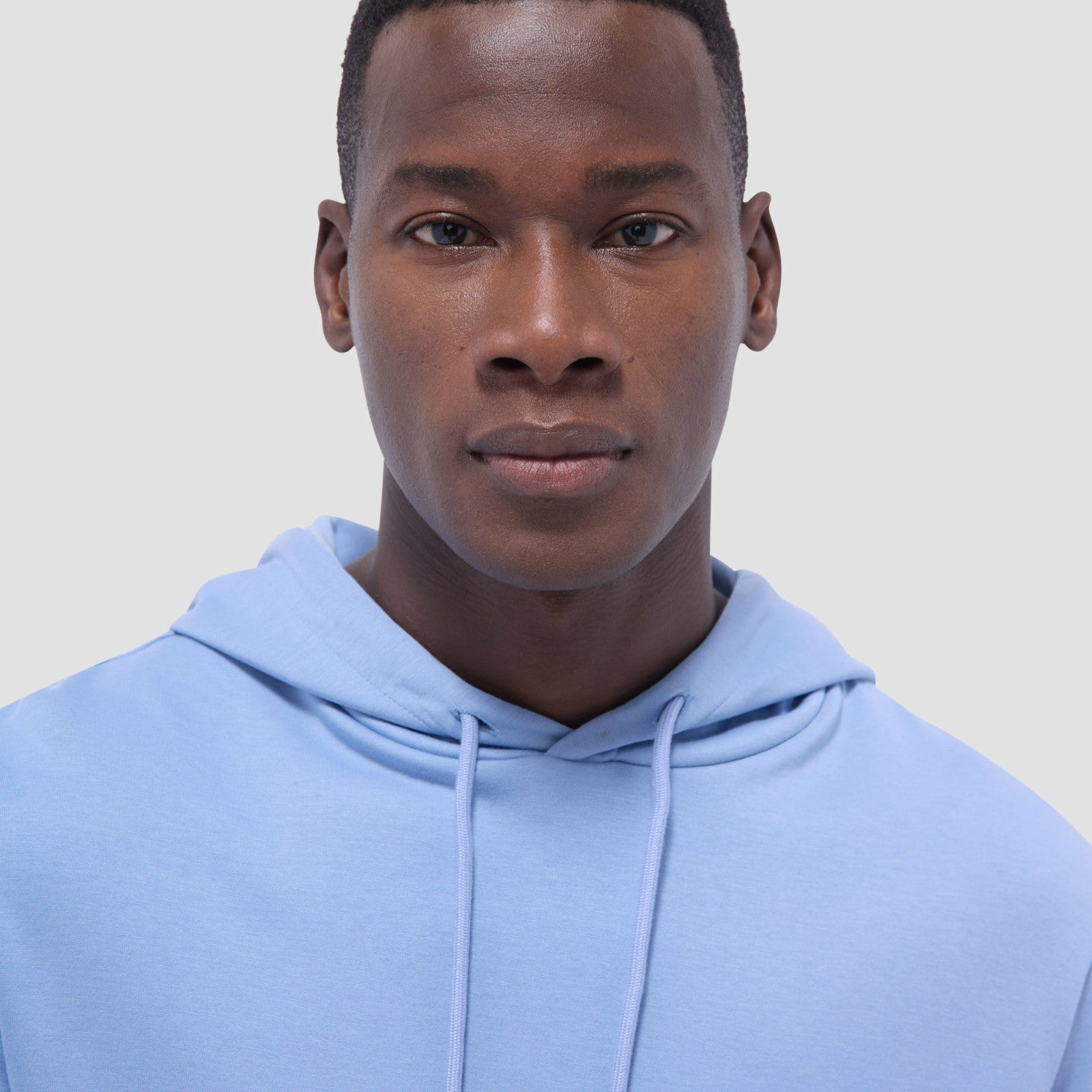 Bugatchi Solid Pullover Hoodie Air Blue