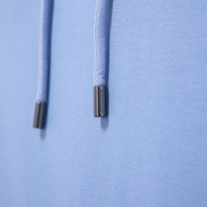 Bugatchi Solid Pullover Hoodie Air Blue