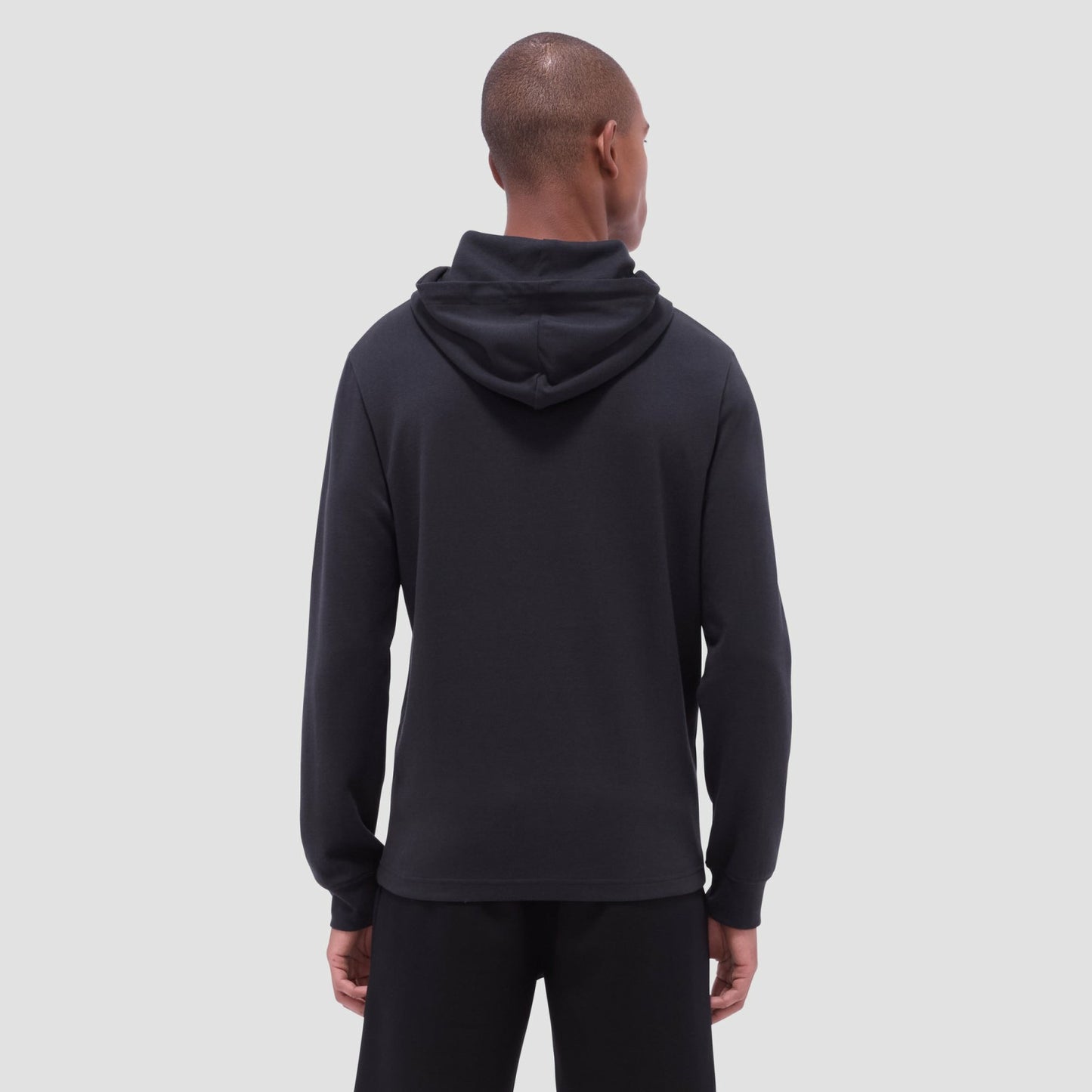 Bugatchi Solid Pullover Hoodie Black