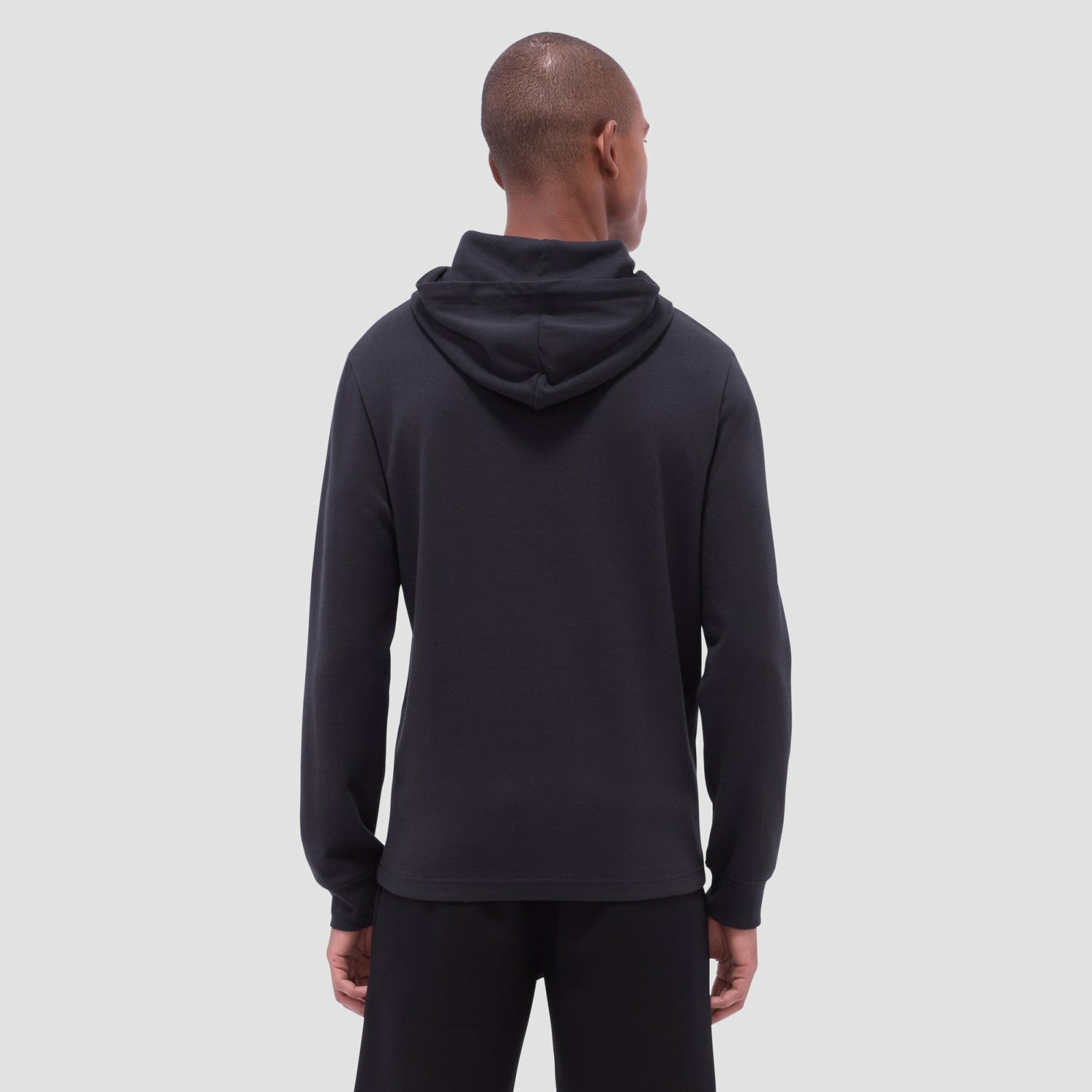 Bugatchi Solid Pullover Hoodie Black