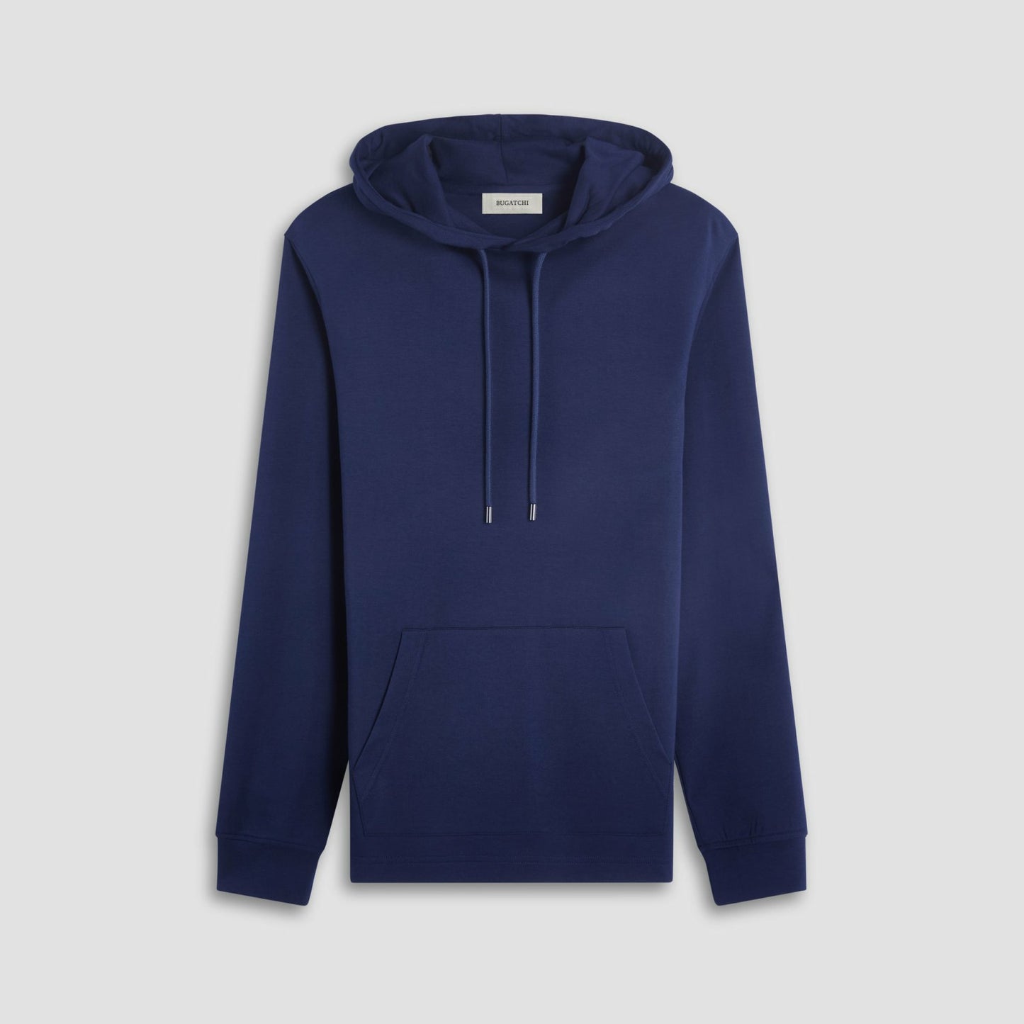 Bugatchi Solid Pullover Hoodie Navy
